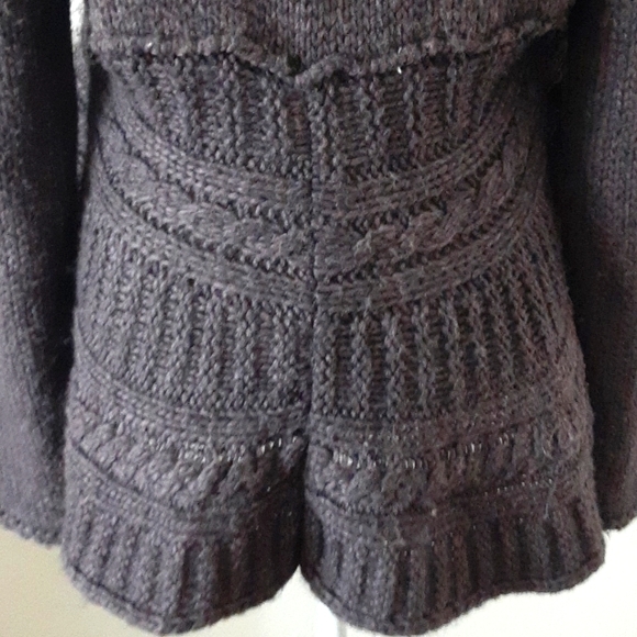 Anthropologie Elsamanda Women's Chunky Knit Purple Sweater Alpaca Wool Size M - Picture 8 of 10